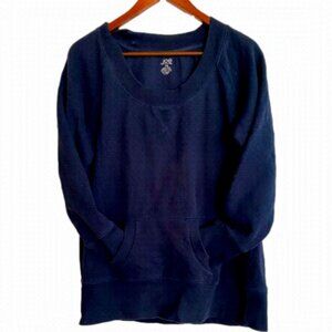 Joe Fresh Navy Sweatshirt With Front Pocket, Size XL